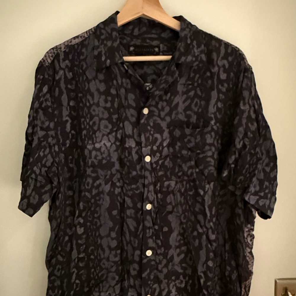 Gothen Shirt JetBlack Patterned Shirt
